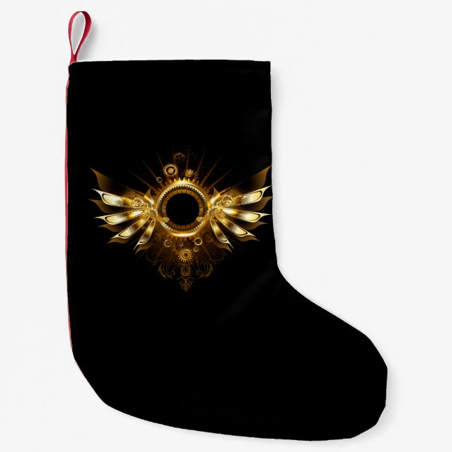 Petite Chaussette De Noël Ailes de Steampunk (Devant)