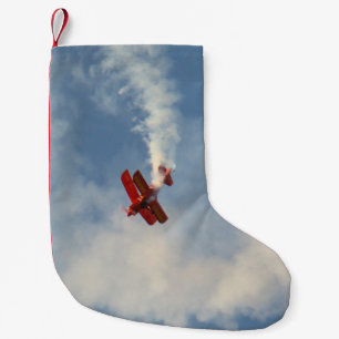 Petite Chaussette De Noël Airshow Stunt Biplane