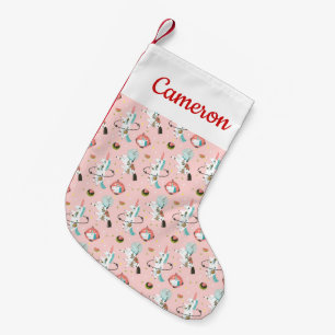 Petite Chaussette De Noël Ajoutez vos licornes nommées de dans le motif d