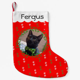 Petite Chaussette De Noël Ajoutez votre bas de Noël de photo de chat