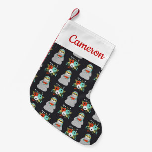 Petite Chaussette De Noël Ajoutez votre motif nommé de paresse de pastèque