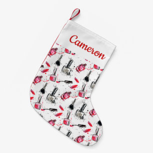 Petite Chaussette De Noël Ajoutez votre motif nommé de vernis à ongles