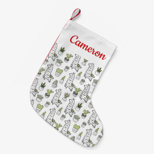 Petite Chaussette De Noël Ajoutez votre motifs mignons nommé d'alpaga et