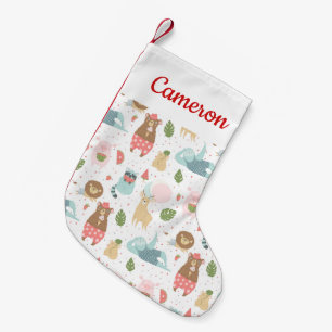 Petite Chaussette De Noël Ajoutez votre motifs nommé de paresse et d'amis  