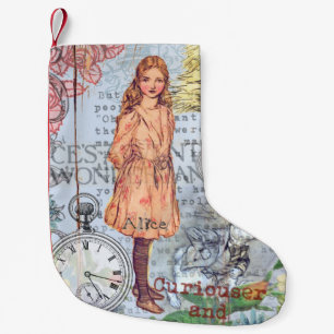 Petite Chaussette De Noël Alice au pays des merveilles Classique Cheshire Ra