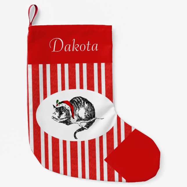 Petite Chaussette De Noël Alice au pays des merveilles Stockage personnalisé (Devant)