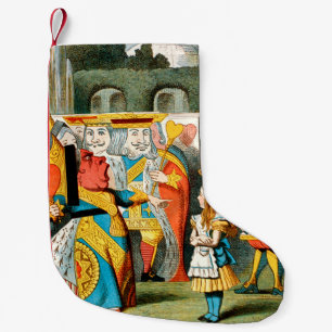 Petite Chaussette De Noël Alice Aventures Merveilleux Reine de Cœur