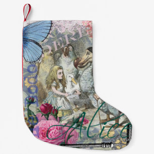Petite Chaussette De Noël Alice Classique Merveilleux Dodo Art Tenniel