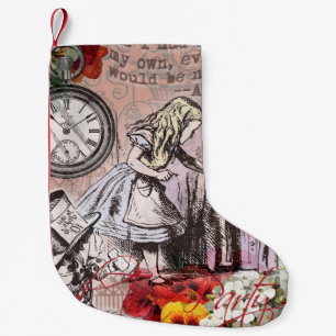 Petite Chaussette De Noël Alice rideau absurde merveilleuse