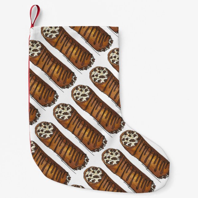 Petite Chaussette De Noël Alimentation italienne Pâtisserie Chocolat Chip Ca (Devant)