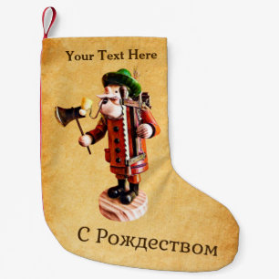 Petite Chaussette De Noël Allemand "Homme Fumeur" Incendie Burner