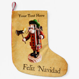 Petite Chaussette De Noël Allemand "Homme Fumeur" Incendie Burner