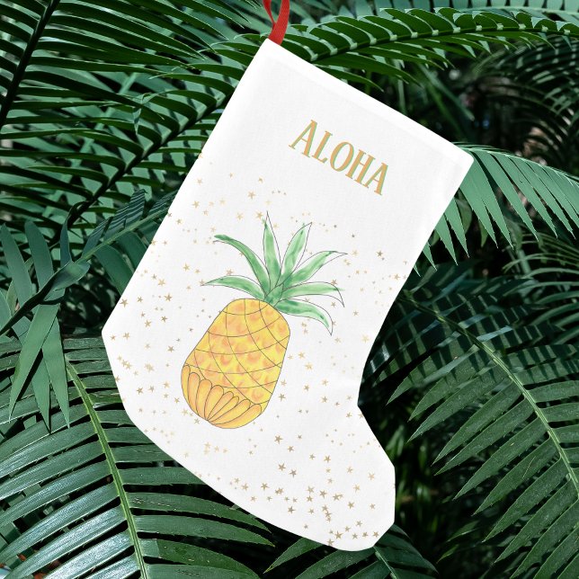 Petite Chaussette De Noël Aloha ananas (Créateur téléchargé)