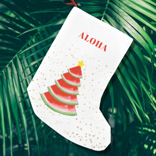 Petite Chaussette De Noël Aloha Red Watermelon Tree Petite réserve de Noël