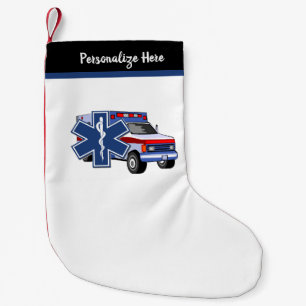 Petite Chaussette De Noël Ambulance EMS paramétrée EMT
