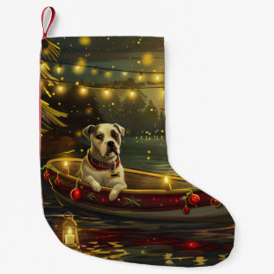 Petite Chaussette De Noël American Staffordshire Noël Festival Voyage