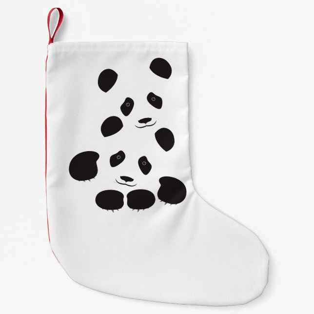 Petite Chaussette De Noël Amitié de panda (Devant)