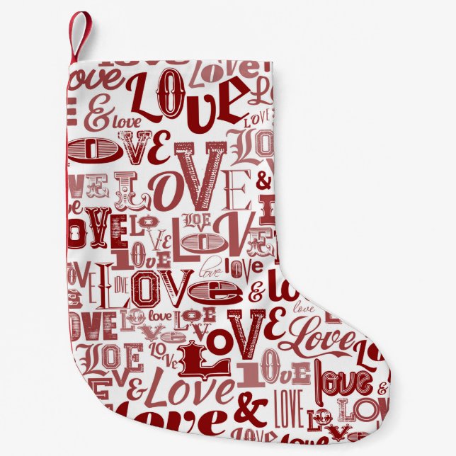 Petite Chaussette De Noël Amour 6 (Devant)