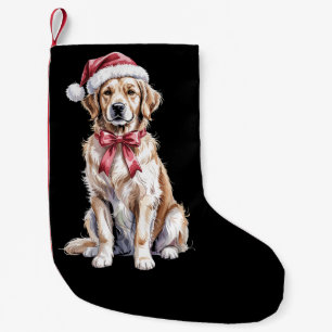 Petite Chaussette De Noël Amoureuse de Retriever doré de Noël Maman chien 
