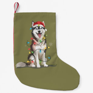 Petite Chaussette De Noël Amoureux de Husky Noël Sibérien Xmas Maman Chien 