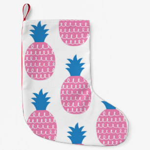 Petite Chaussette De Noël Amusant ananas, Design Vintage sans couture.