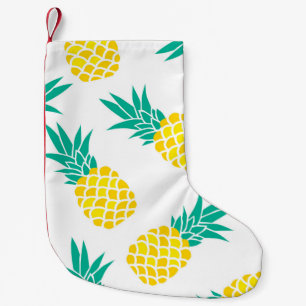 Petite Chaussette De Noël Ananas Exotiques : Jaune Délice.
