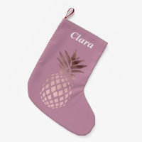 ananas tropical de poussin d'or rose élégant