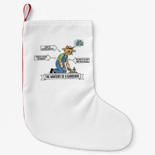 Petite Chaussette De Noël Anatomie de chat drôle d'un jardinier Amoureux d