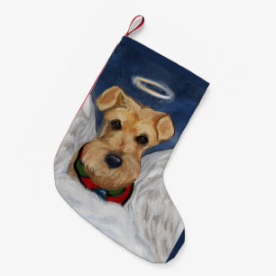 Petite Chaussette De Noël Ange Airedale Terrier