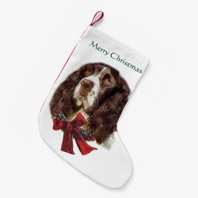 Petite Chaussette De Noël Anglais Springer Spaniel Christmas (Devant (Accrochage))
