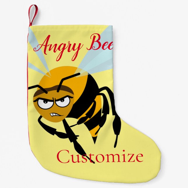 Petite Chaussette De Noël Angry Bee Thunder_Cove (Devant)