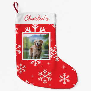 Petite Chaussette De Noël Animaux de compagnie de chien personnalisés Photo