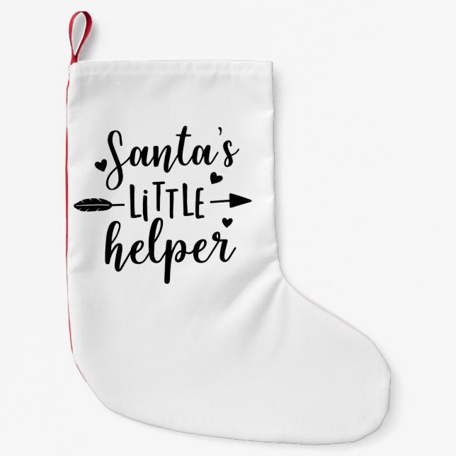 Petite Chaussette De Noël Annonce de grossesse de l'aide de Noël  (Devant)