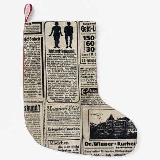Petite Chaussette De Noël Annonces de journaux allemands antiques 1917