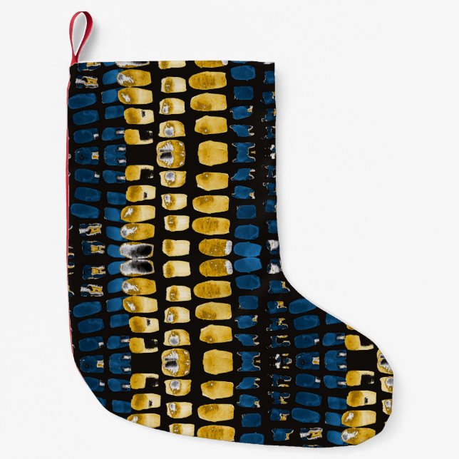 Petite Chaussette De Noël Aquarelle Abstraite : Créative sans fil (Devant)