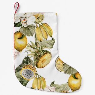Petite Chaussette De Noël Aquarelle florale motif sans couture. Peint à la m