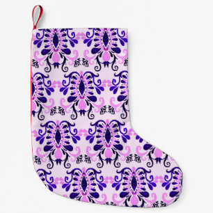 Petite Chaussette De Noël Aquarelle Ikat : Tribal Ethnic Seamless