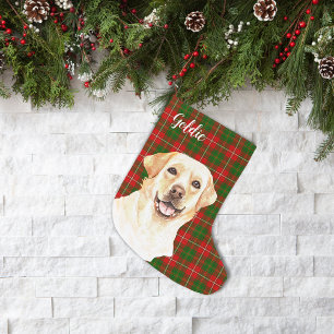 Petite Chaussette De Noël Aquarelle Labrador Retriever Chien Personnalisé