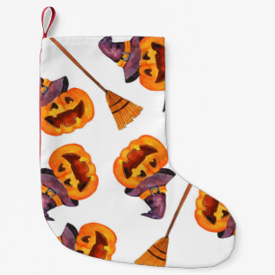 Petite Chaussette De Noël Aquarelle transparente motif heureux halloween vac