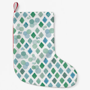 Petite Chaussette De Noël Aquarelle transparente sur un arrière - plan blanc