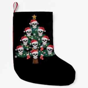 Petite Chaussette De Noël Arbre de Noël crâne Pijama Cool squelette Santa 