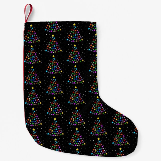 Petite Chaussette De Noël Arbre de Noël de l'autisme (Devant)