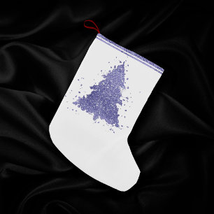 Petite Chaussette De Noël Arbre de Noël élégant   Charming Lavender Purple