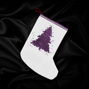 Petite Chaussette De Noël Arbre de Noël Moody   Plum profond