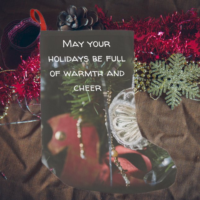 Petite Chaussette De Noël Arbre de Noël sombre et rétro (Créateur téléchargé)