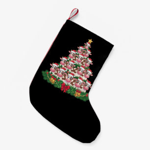 Petite Chaussette De Noël Arbre de Noël Vache Drôle Amateur de Vache Noël