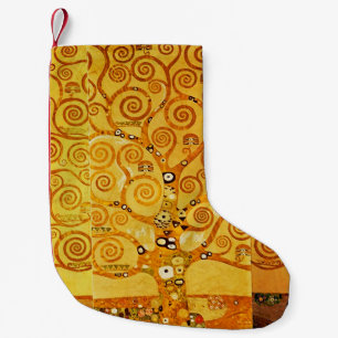 Petite Chaussette De Noël Arbre de vie Gustav Klimt Nouveau
