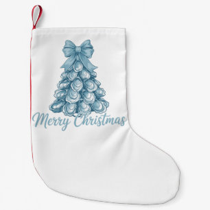 Petite Chaussette De Noël Arbre Huître Arc Prépa Joyeux Noël Coquette