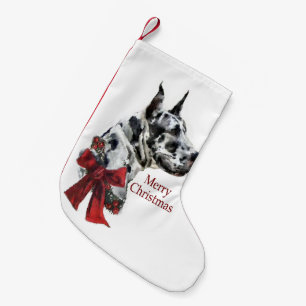 Petite Chaussette De Noël Arlequin Great Dane Joyeux Noël