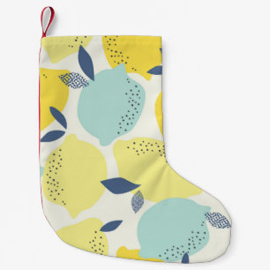 Petite Chaussette De Noël Arômes d'agrumes, motif transparent et vivant.
